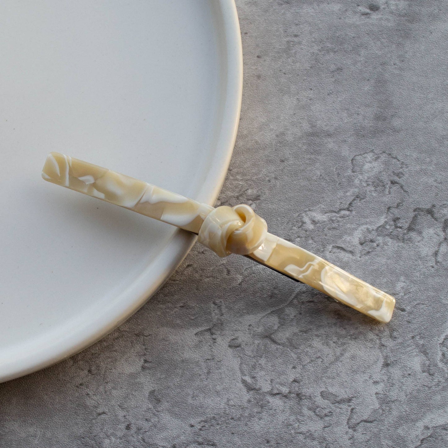 Eco French Twist Hair Barrettes: Jade