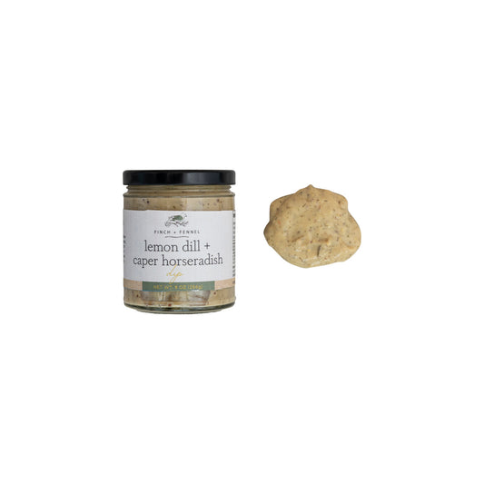 Lemon Dill + Caper Horseradish Dip Jar