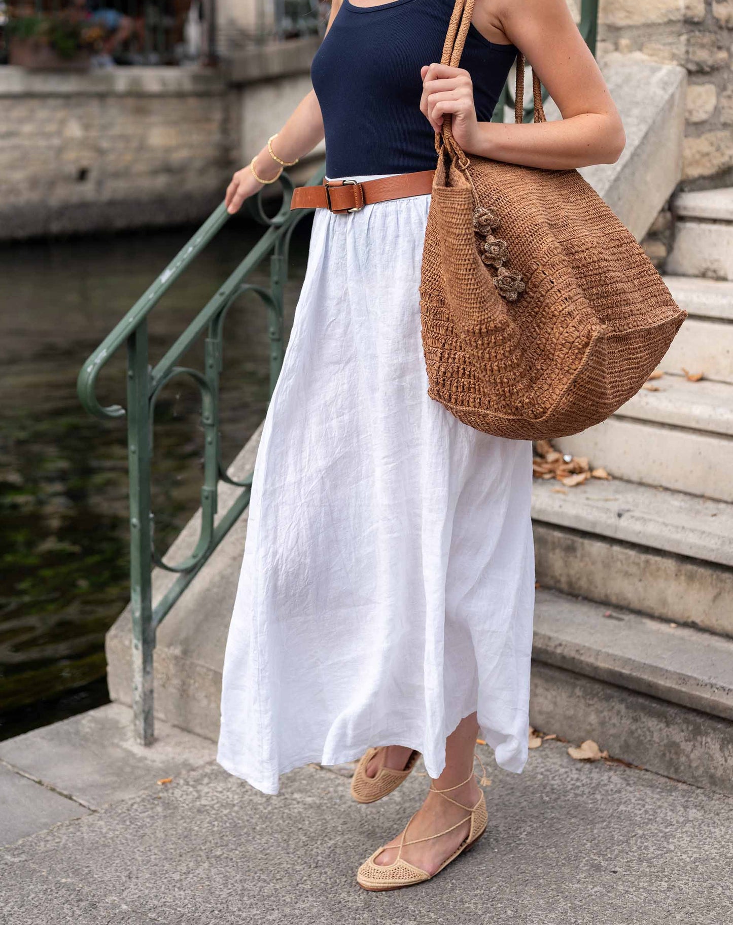 Hermosa Maxi Skirt in White