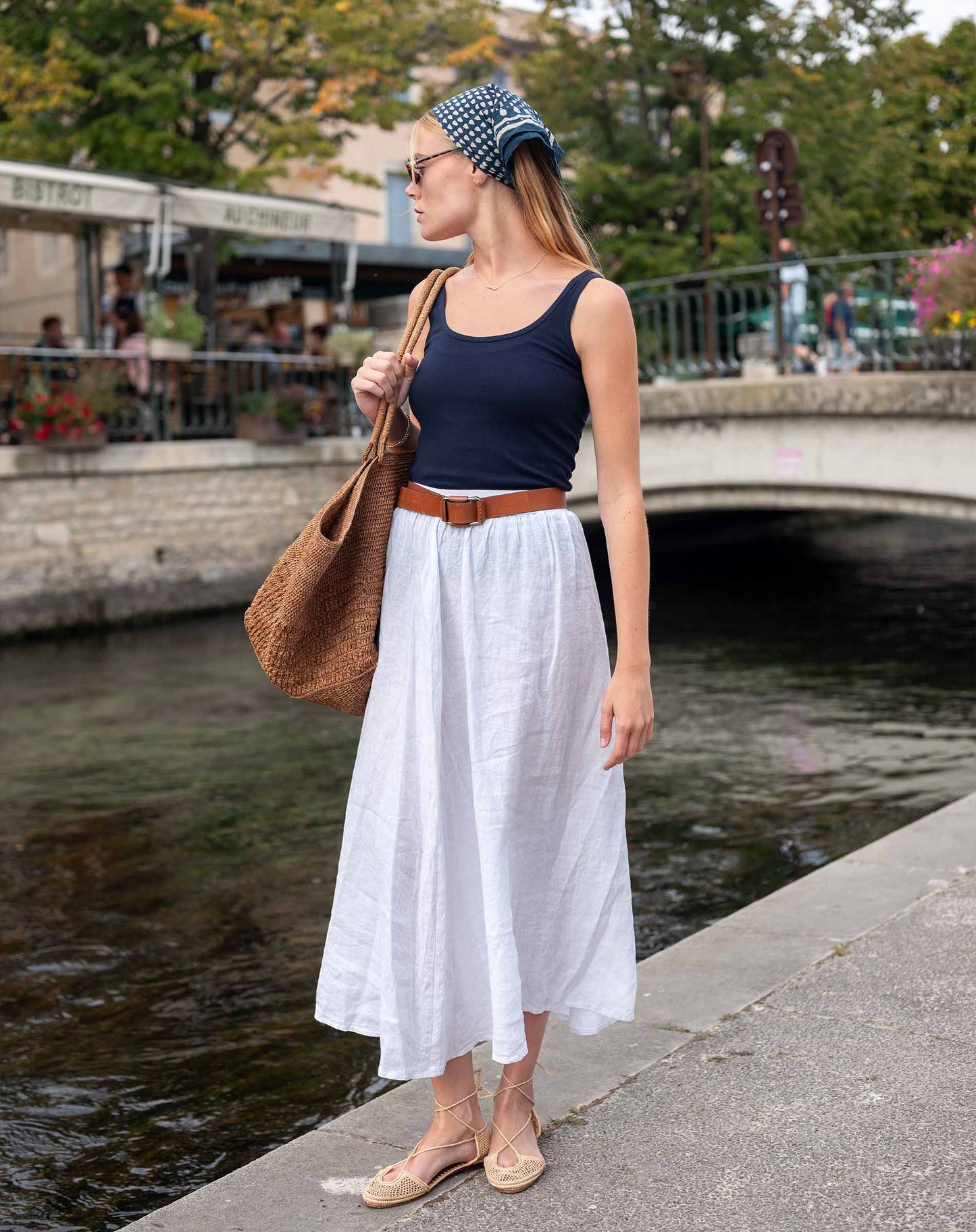 Hermosa Maxi Skirt in White
