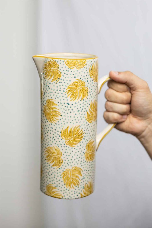 Pitcher in Boho Chic Yellow - Large