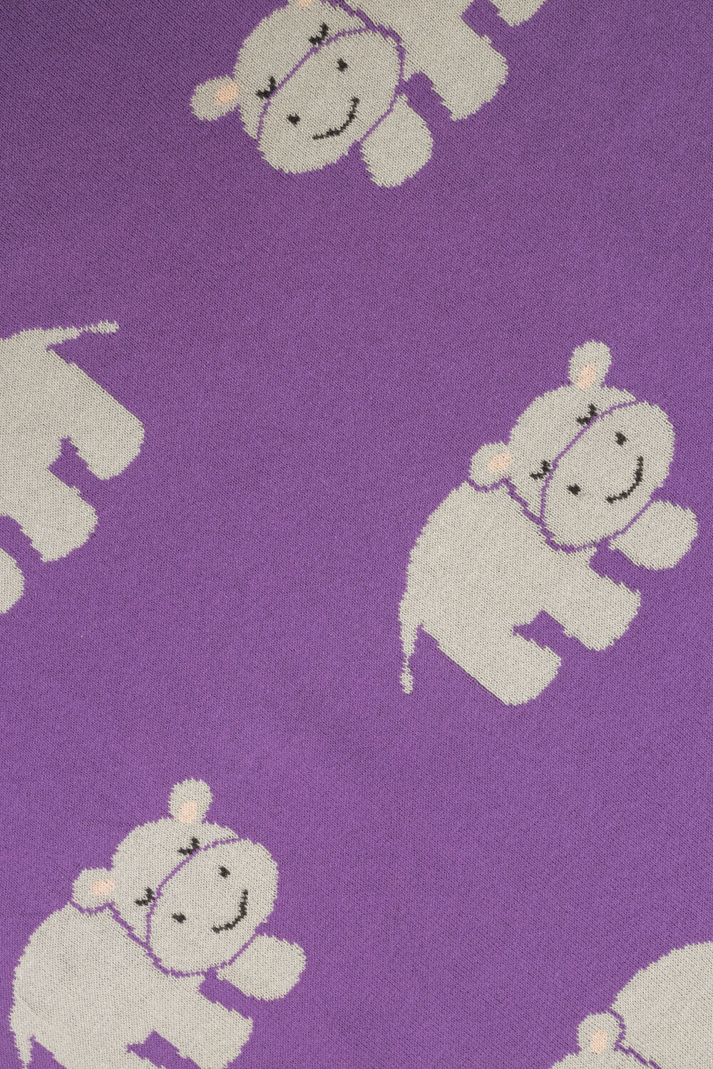Baby Blanket in Purple Hippo