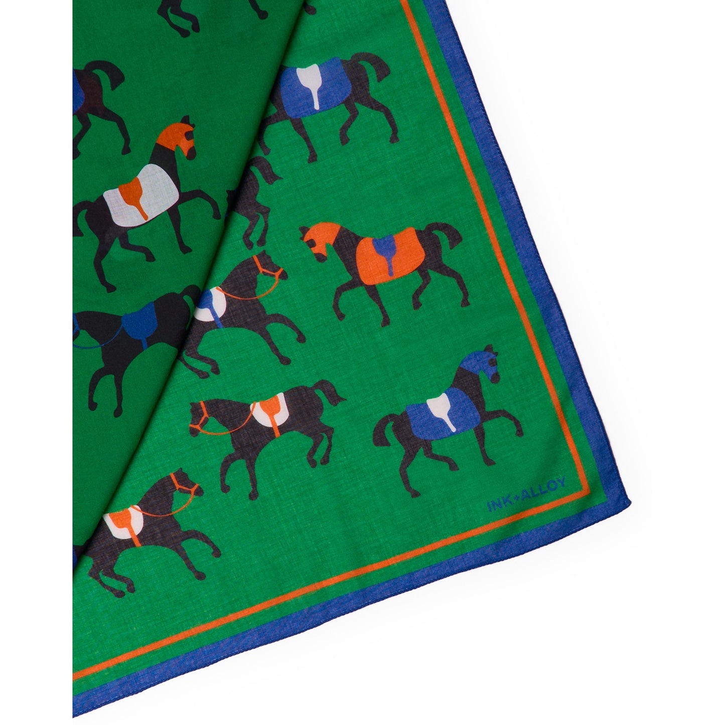 Olivia Square Scarf in Horse Print by INK + ALLOY