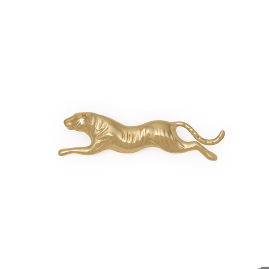 Bianca Tiger Brooch in Brass by INK + ALLOY