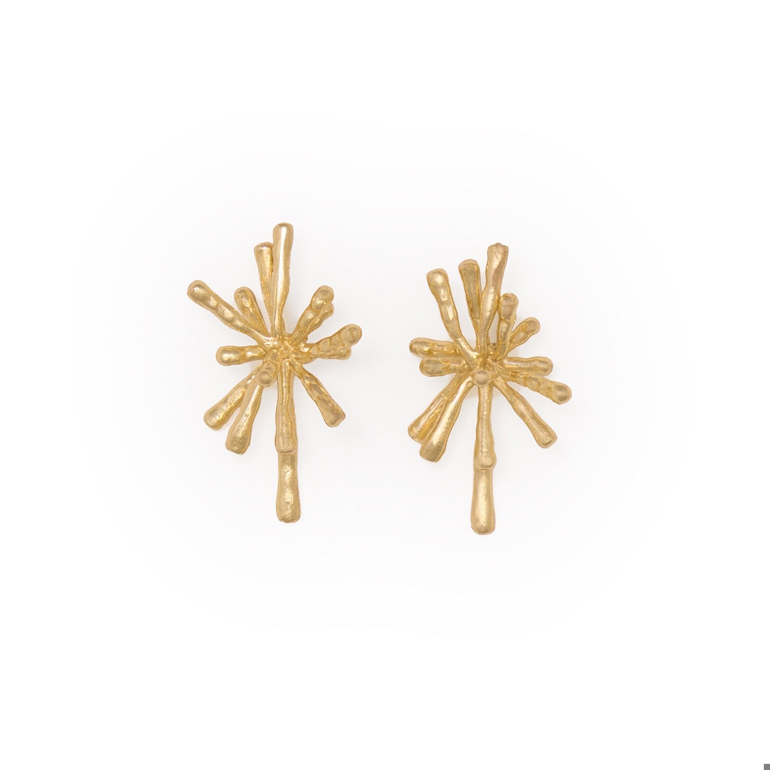 Freya Starburst Post Earrings in Brass by INK + ALLOY