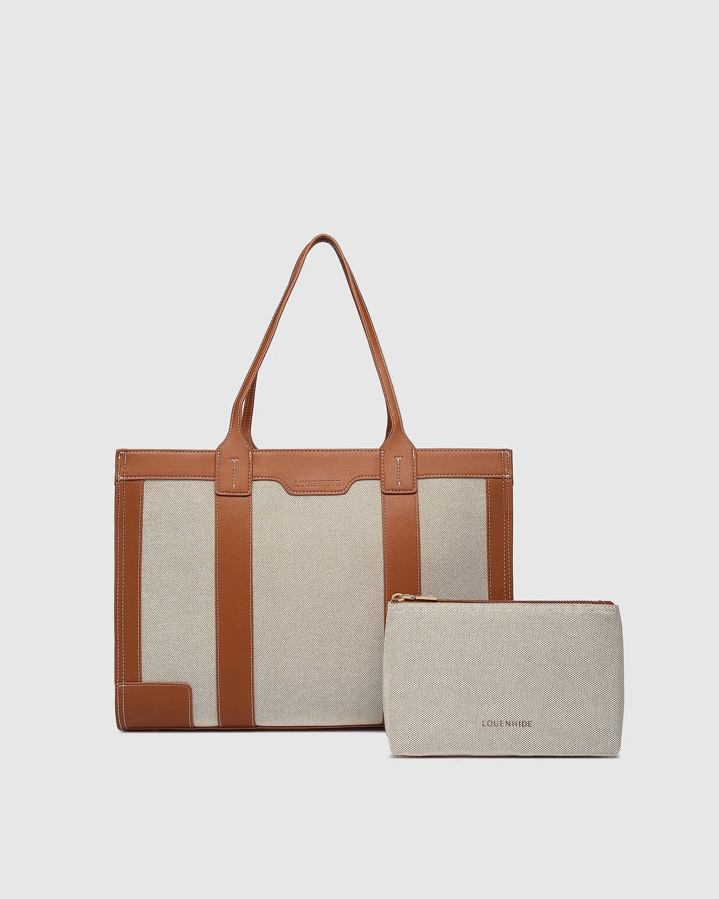 Toorak Canvas Tote Bag in Tan Natural