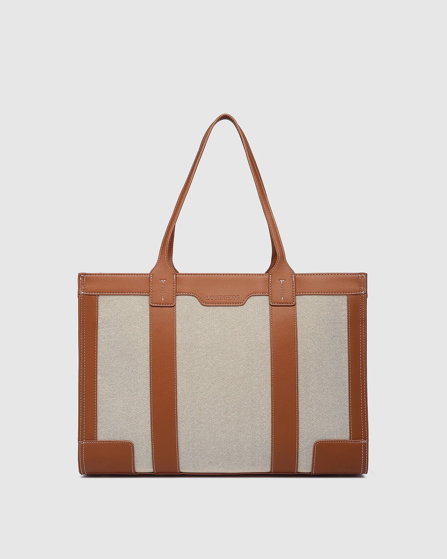 Toorak Canvas Tote Bag in Tan Natural