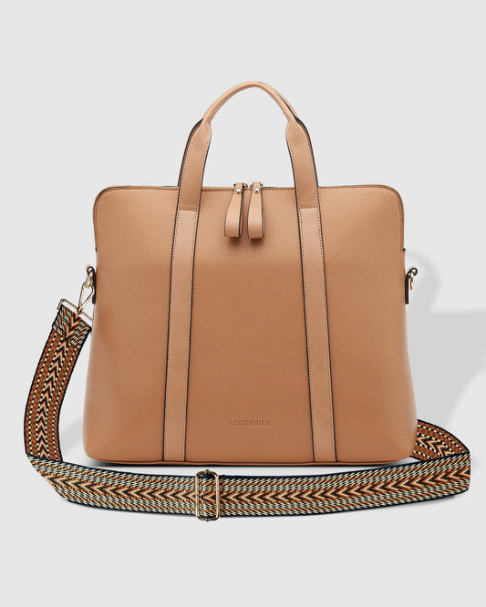 Rhodes Eddie Laptop Bag in Latte