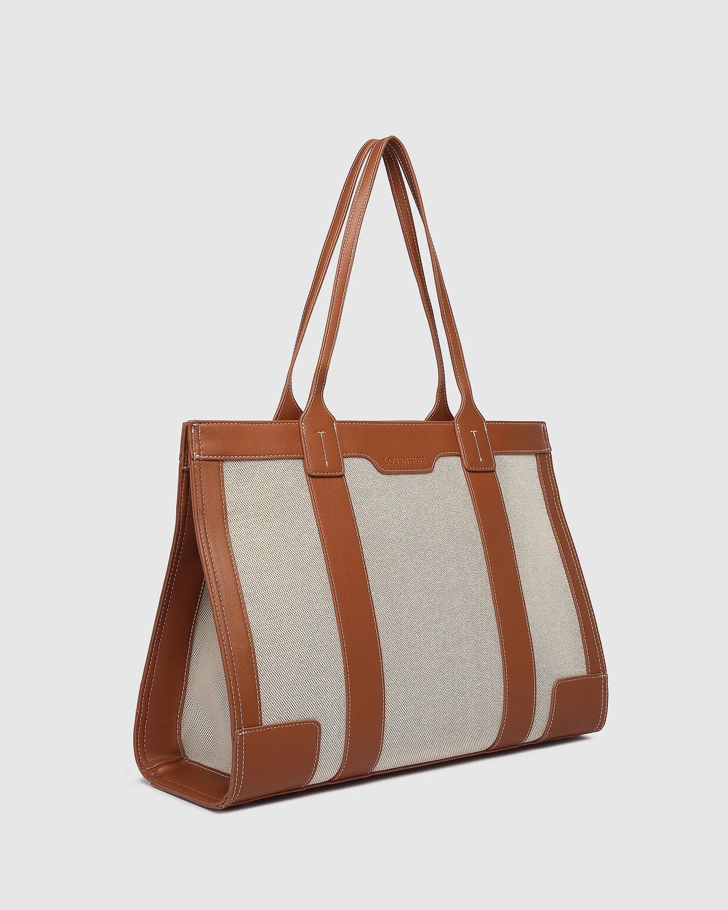 Toorak Canvas Tote Bag in Tan Natural