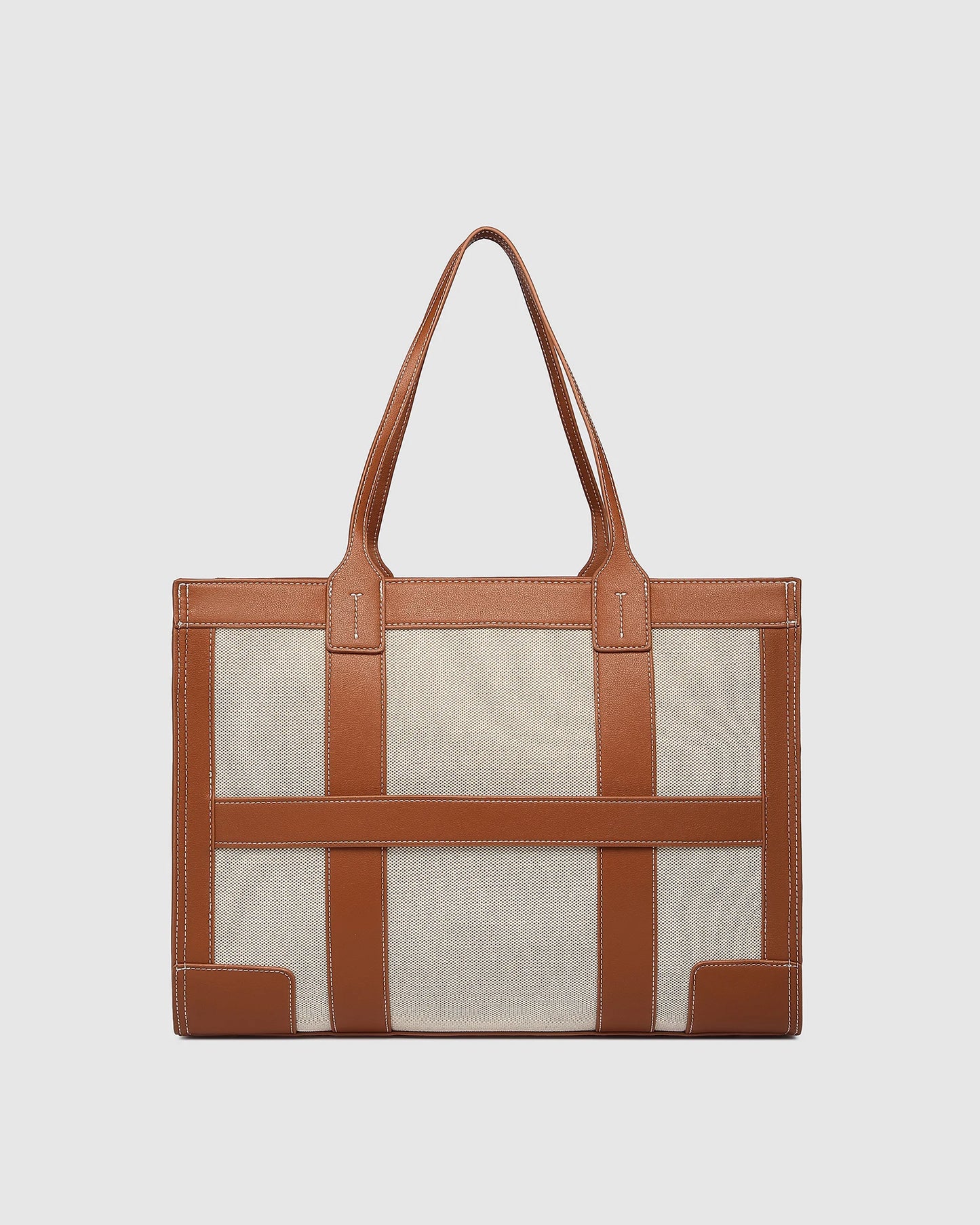 Toorak Canvas Tote Bag in Tan Natural