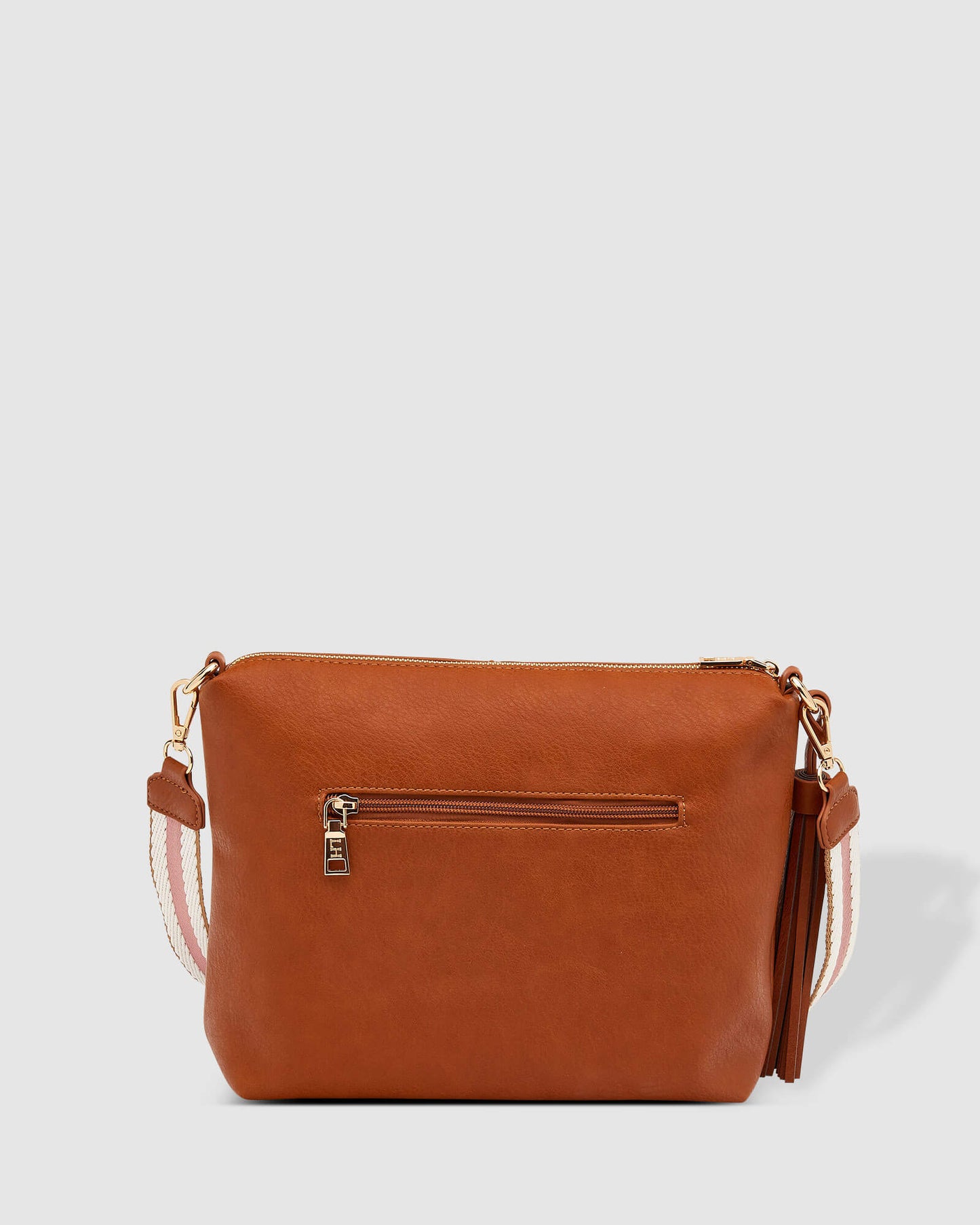 Daisy Stripe Crossbody Bag in Tan