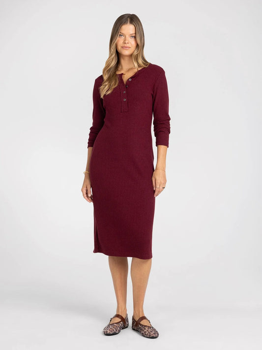 Larsen Dress in Burgundy