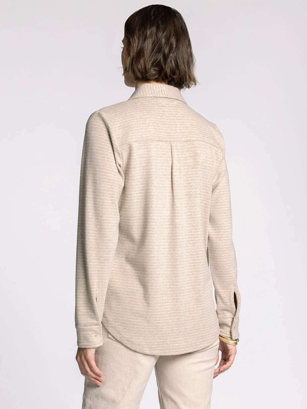 Lewis Shirt in Tan White