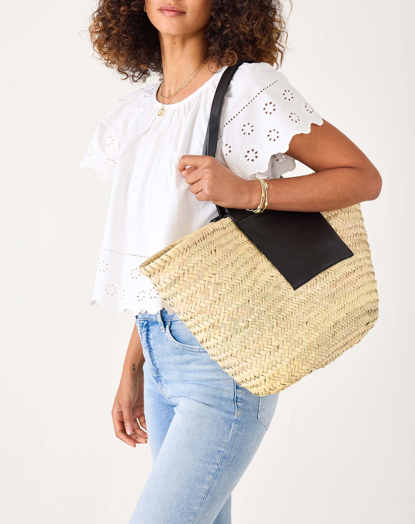 Marrakech Market Basket in Black (2 sizes)