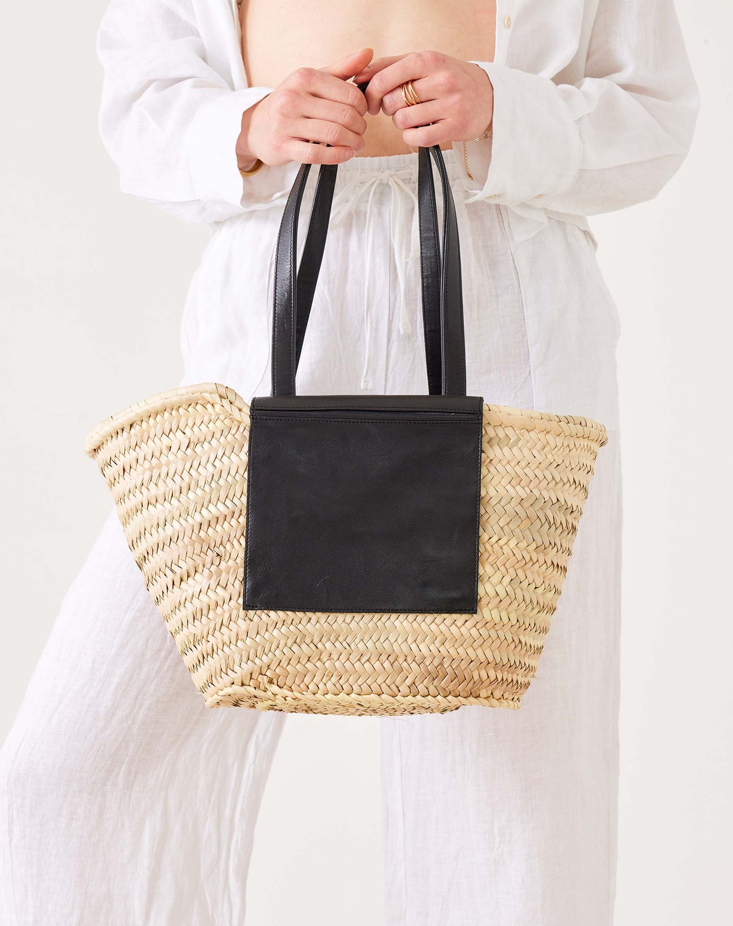 Marrakech Market Basket in Black (2 sizes)