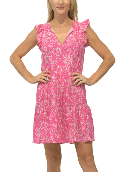 Nantucket Dress in Pink Coral