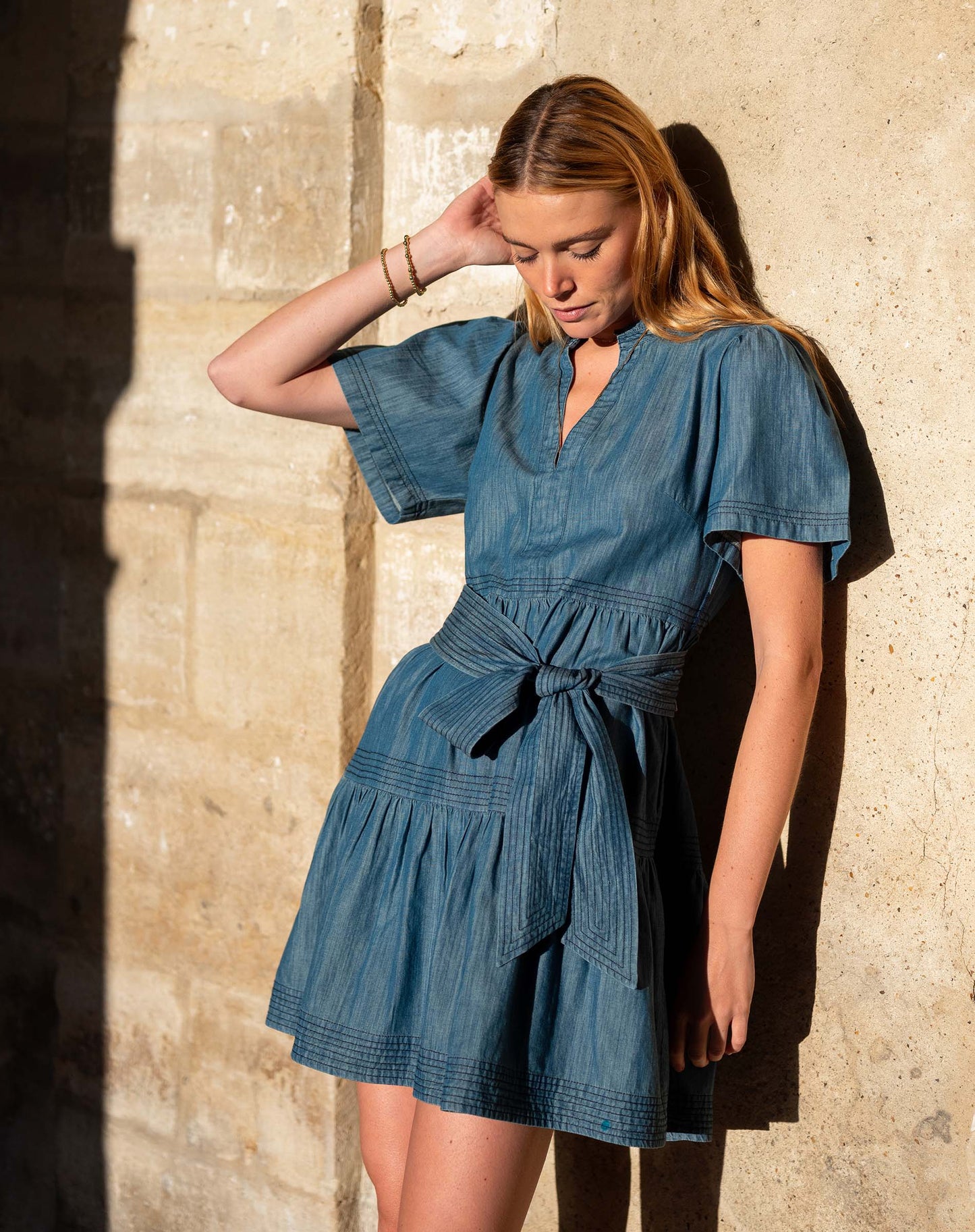 Pariscope Dress in Chambray