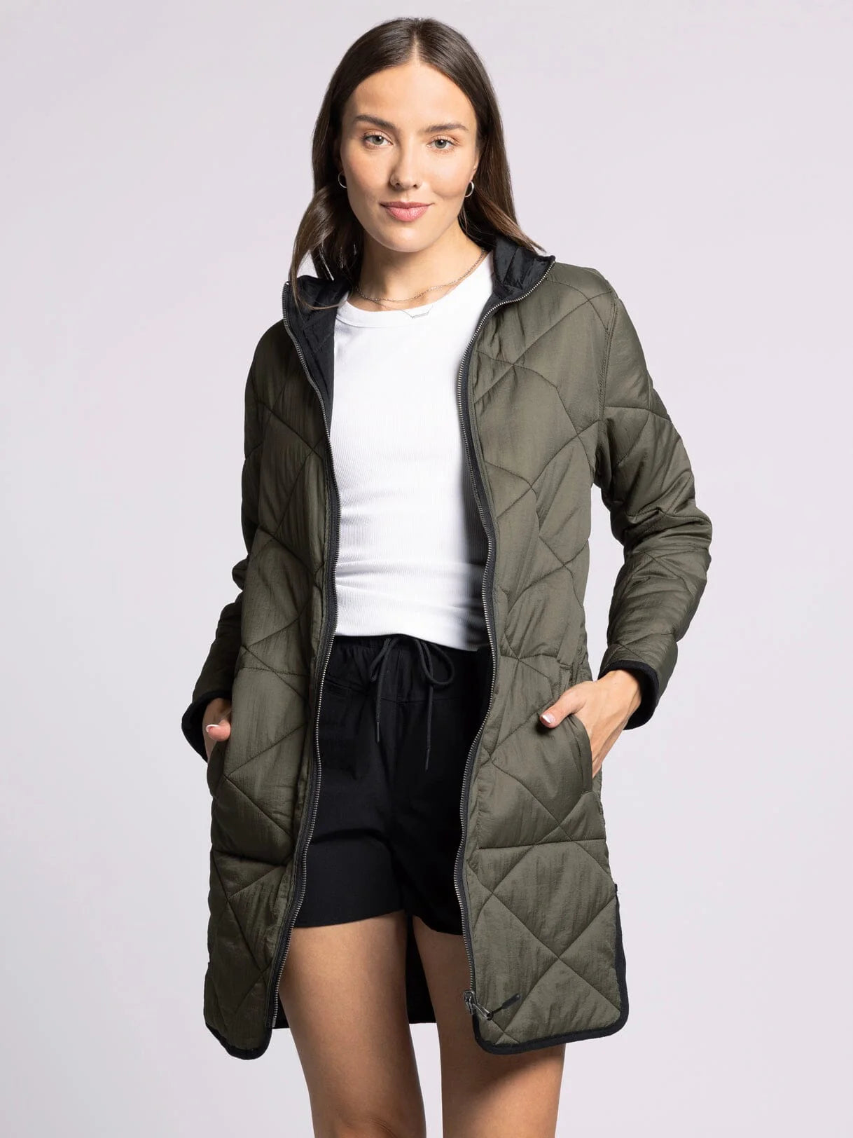 Pixie Jacket in Olive Vine/Black (Reversible)