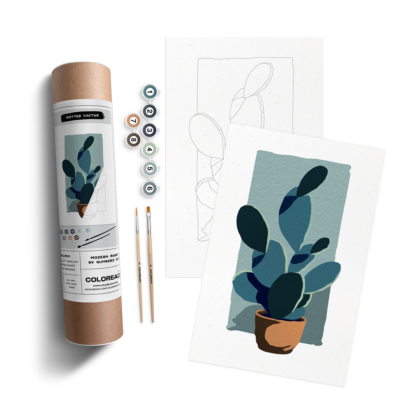 Potted Cactus Painting Kit