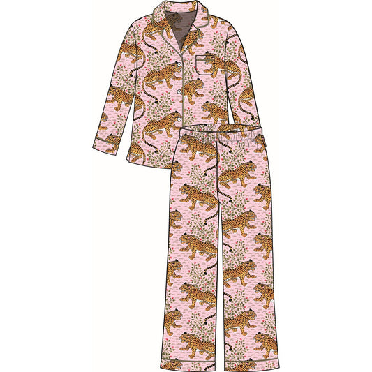 Bagheera-Organic Pima Modal-Long PJ Set-Blush