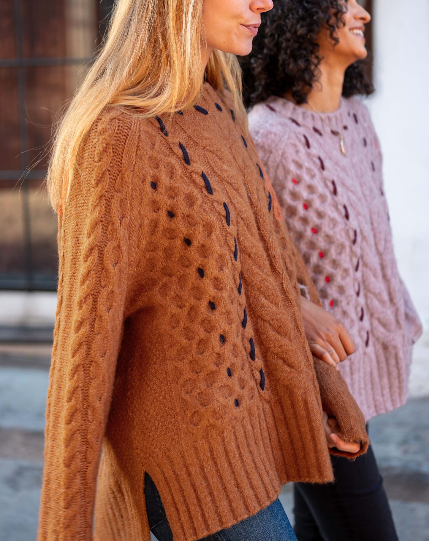 Ribbons and Romance Sweater in Rust