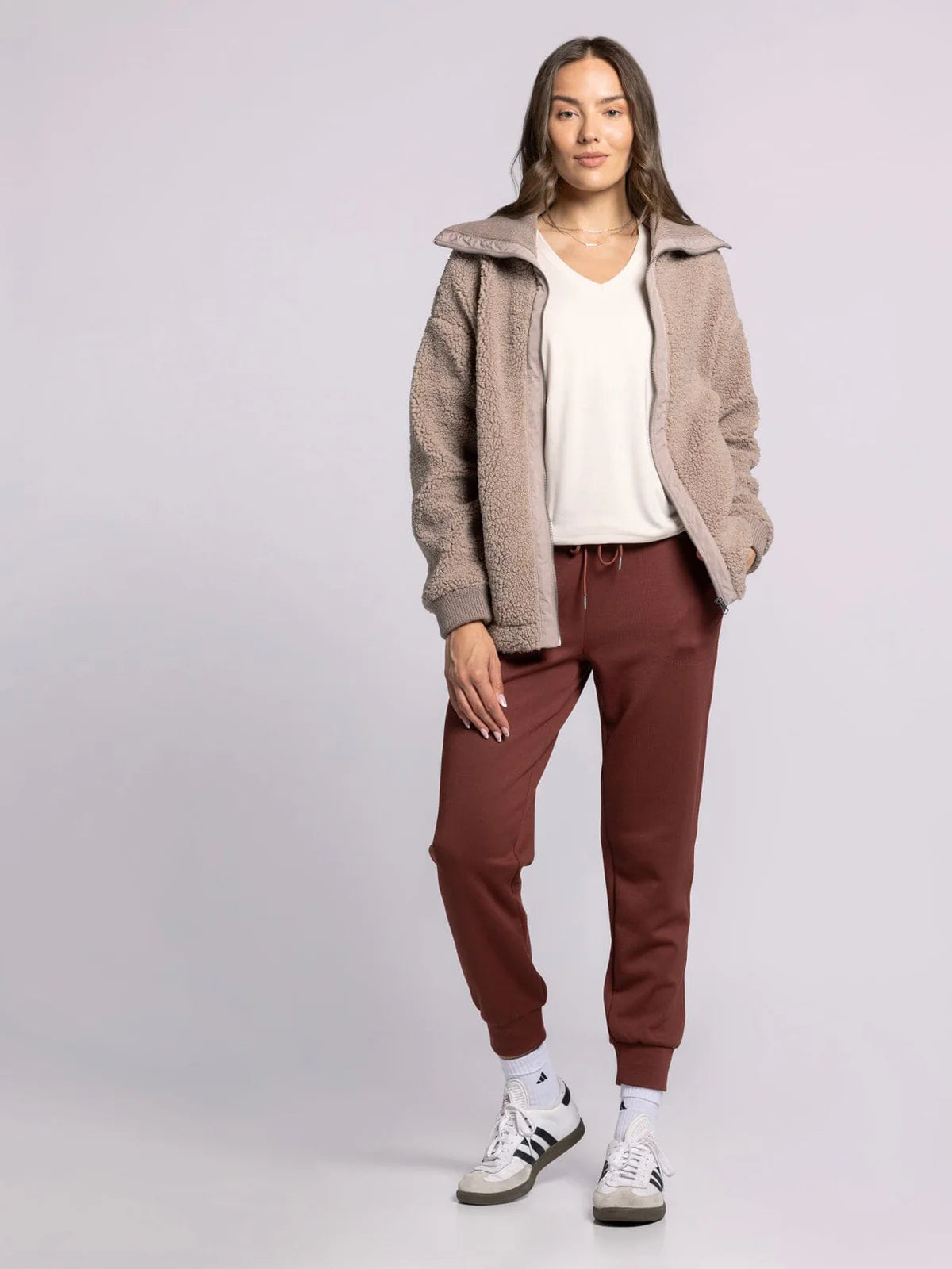 Trista Coat in Taupe