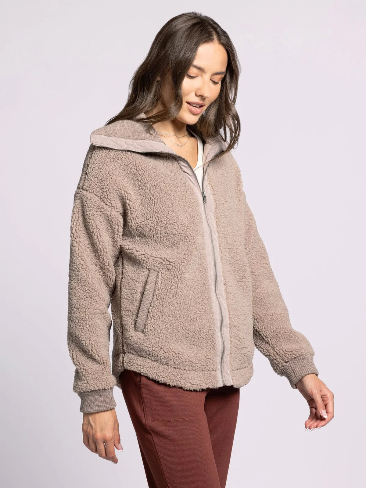 Trista Coat in Taupe