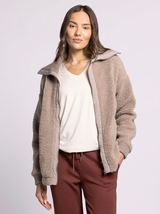 Trista Coat in Taupe
