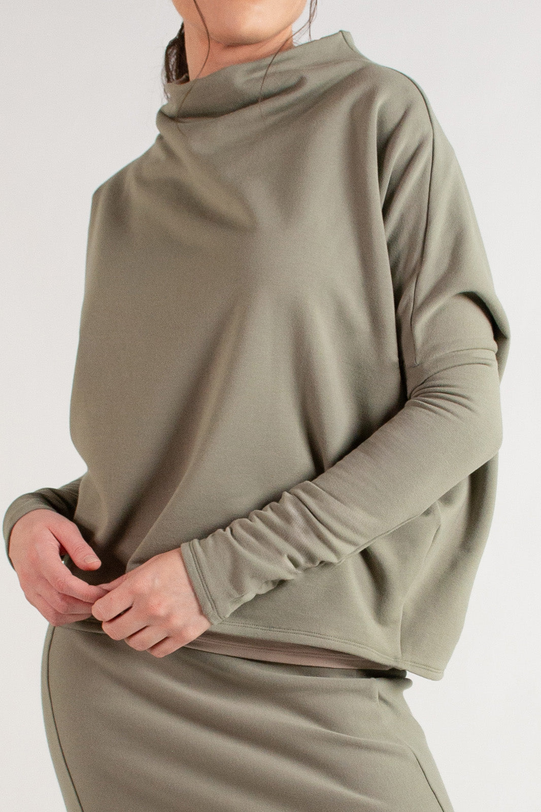 Jessa Sweatshirt in Eucalyptus