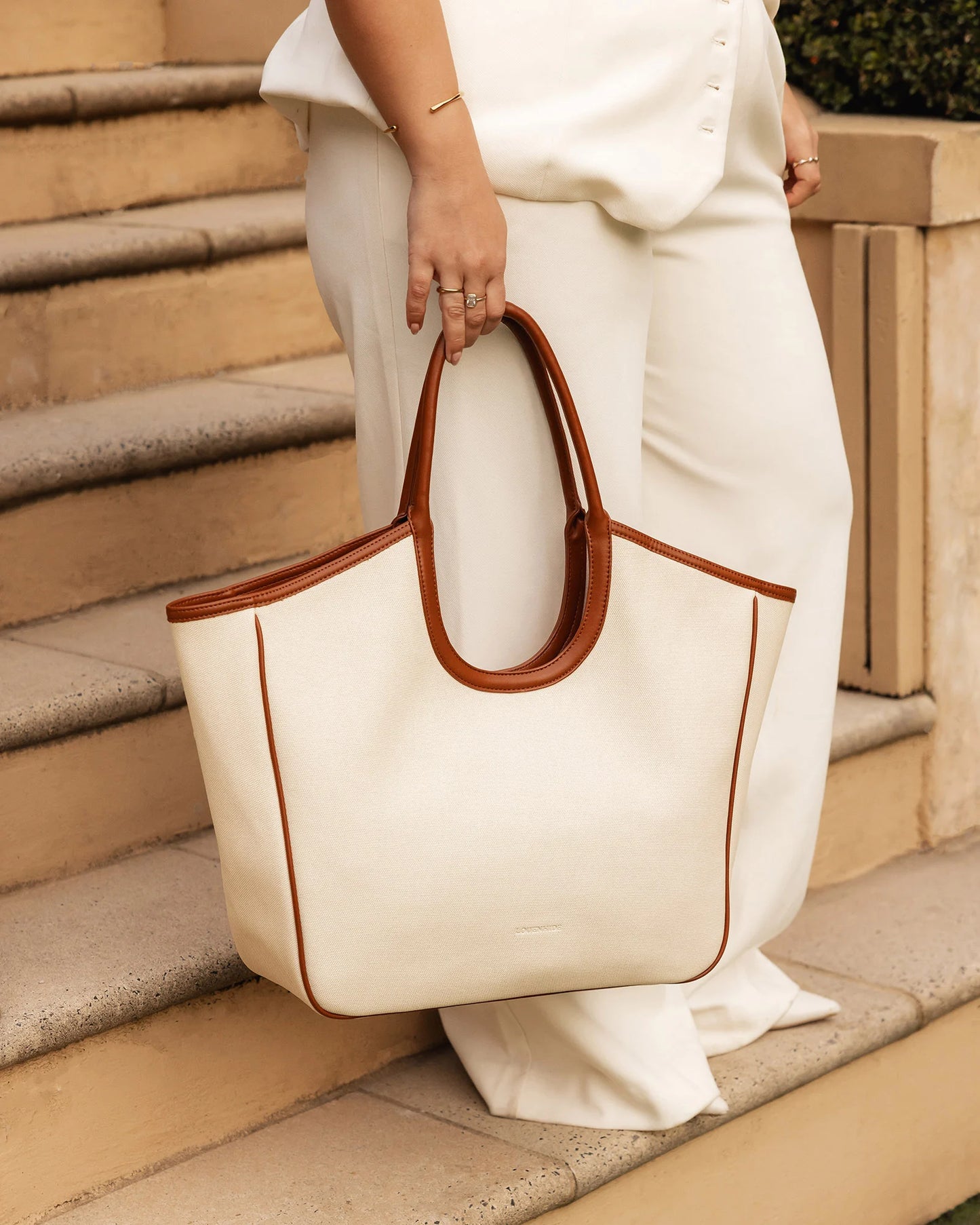 Alexandra Tote Bag - Canvas Tan