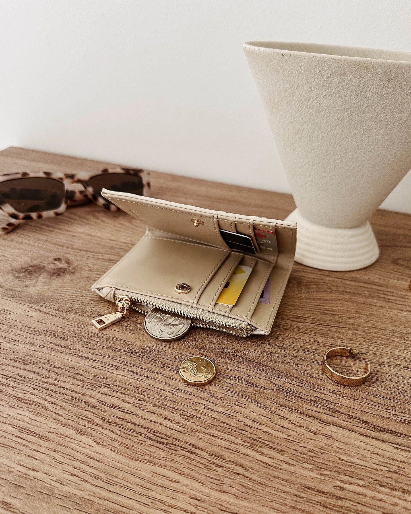 Lily Woven Wallet – Malt