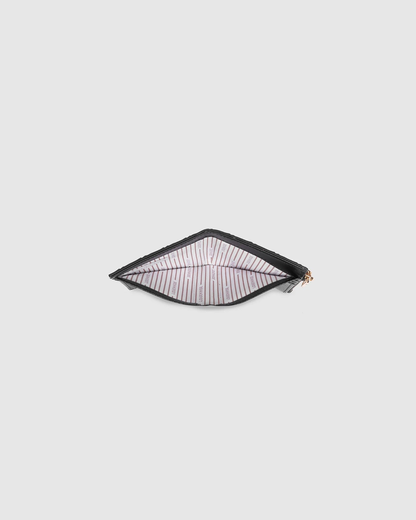Lily Woven Wallet - Black