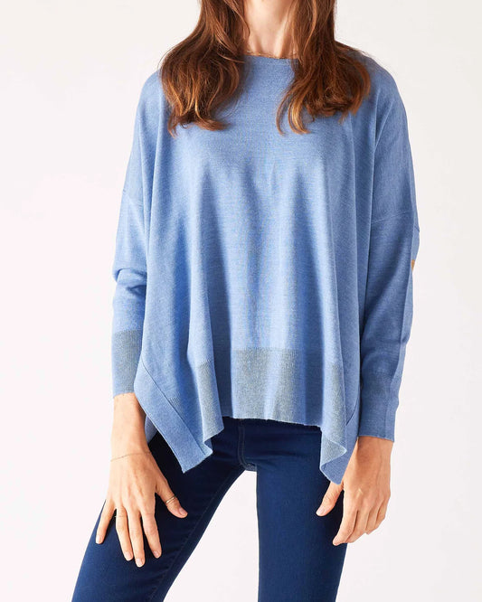 Amour Sweater in Saltwater Blue Metallic