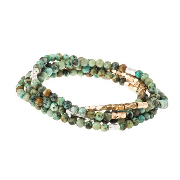 Stone Wrap in African Turquoise