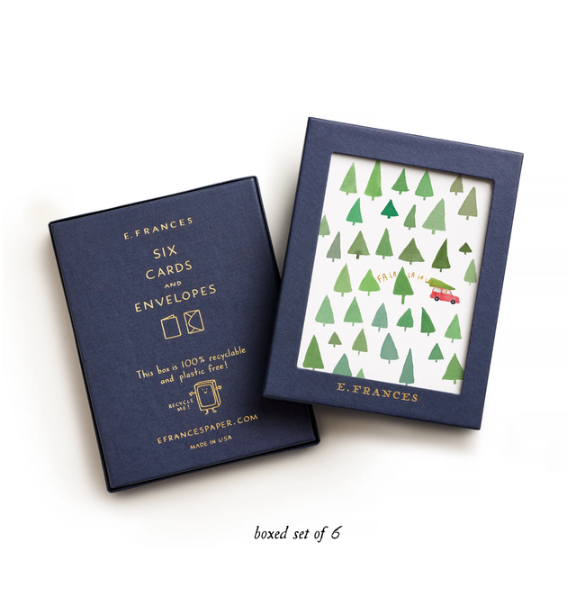 Fa La La La La Trees Christmas Cards (Boxed Set of 6)