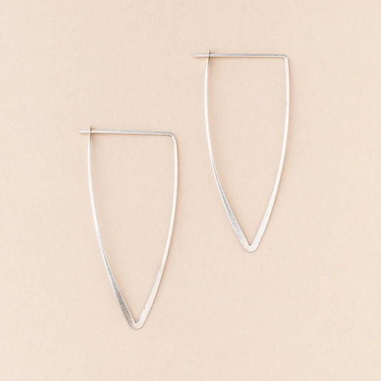 Refined Earring Collection - Galaxy Triangle in Silver
