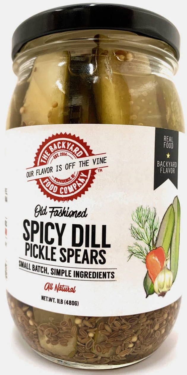 Spicy Garlic Dill Pickle Spears