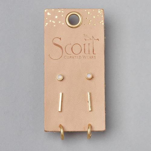 Scarlett Stud Earring Trio - Gold