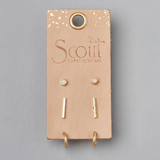 Scarlett Stud Earring Trio - Gold