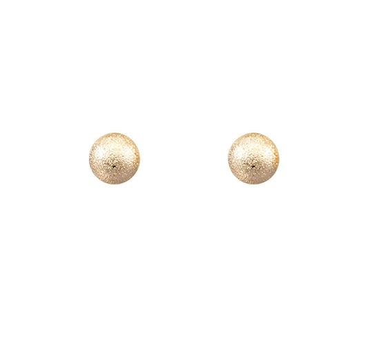 Classic Large Textured Ball Stud Earrings