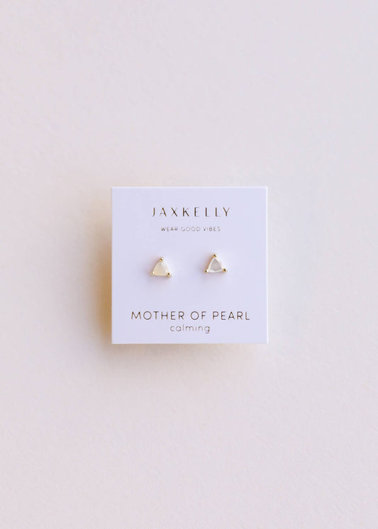 Mini Energy Gem - Mother of Pearl - Earring