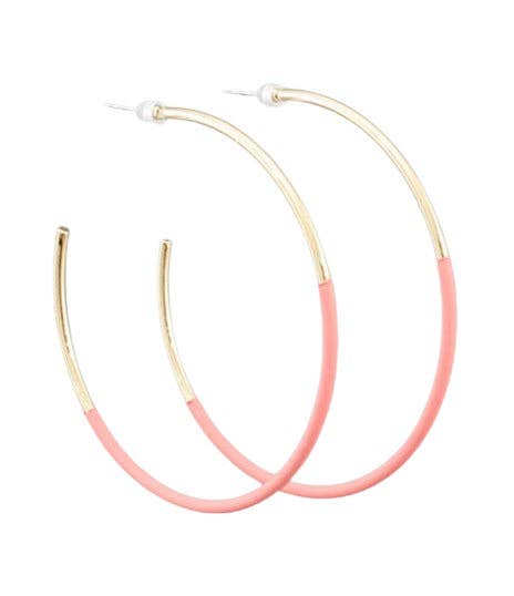 Peach/Gold Skinny Hoop