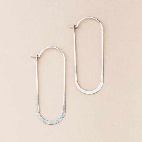 Refined Earring Collection - Cosmic Oval/Sterling Silver