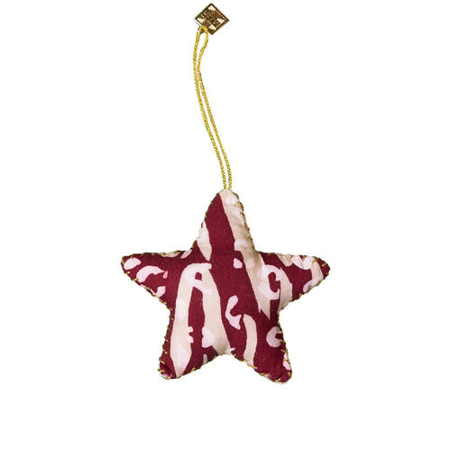 Star Ornament (Reversible) - Crimson Tiger