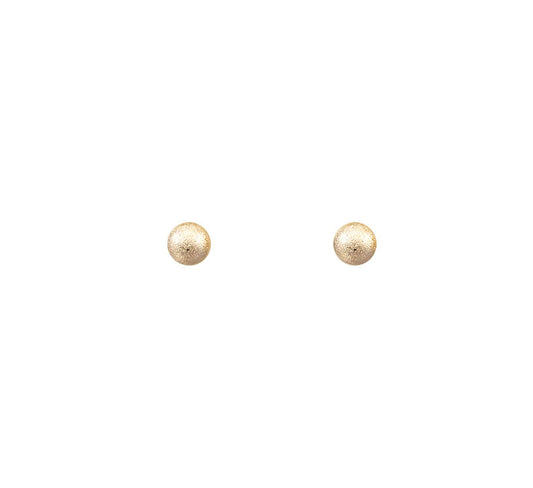 Classic Small Textured Ball Stud Earrings