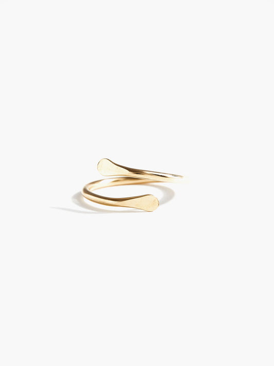Wrap Cuff Ring in Gold