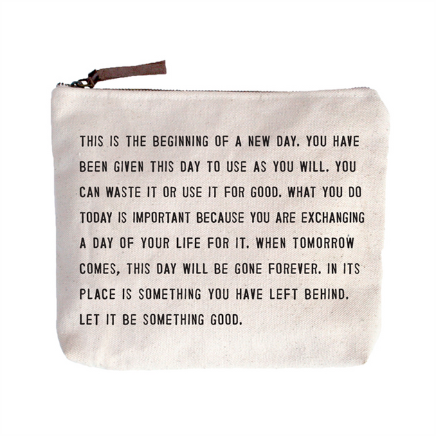 Quote Pouch: This is the beginning...