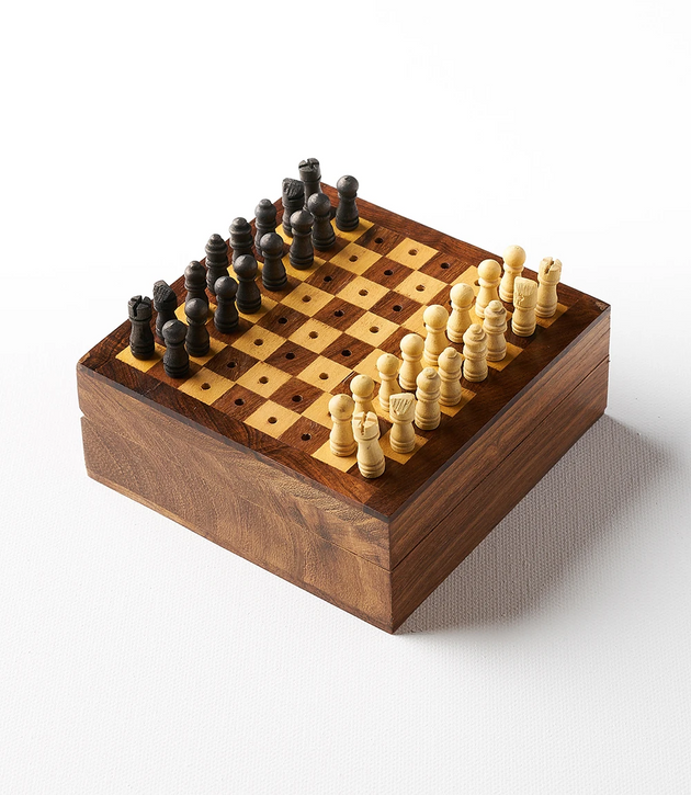 Mini Chess Wood Game