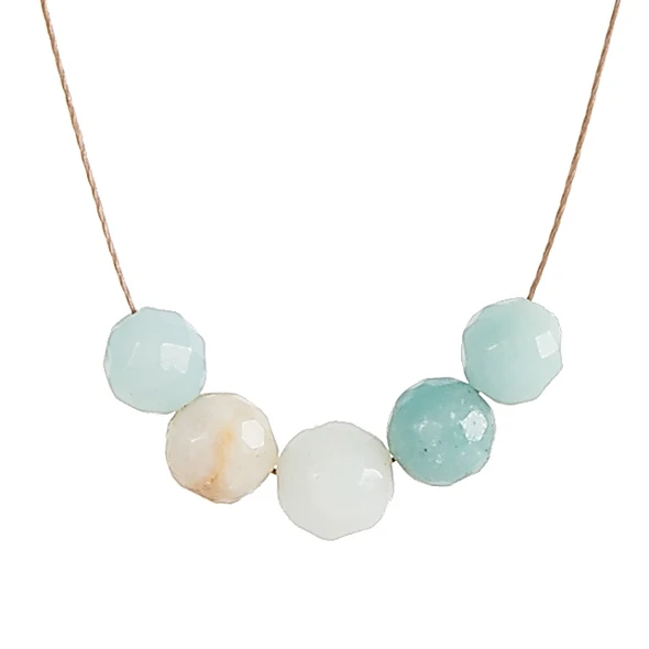 Intention Necklace  Amazonite - Courage
