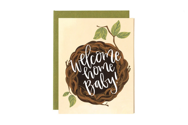 Welcome Home Baby Greeting Card